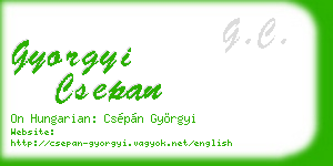 gyorgyi csepan business card